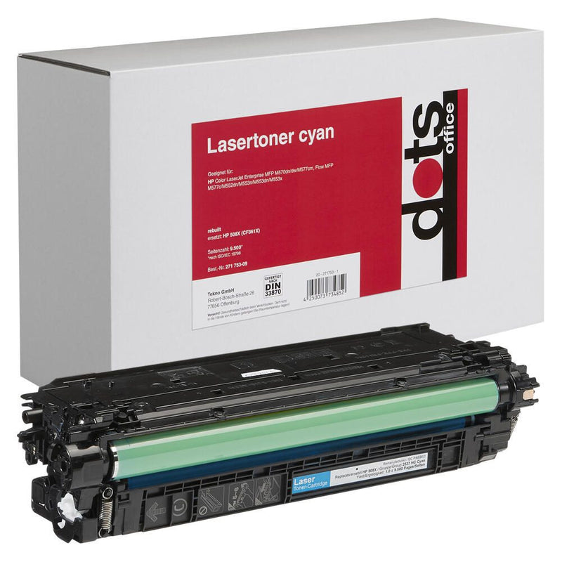 dots Toner kompatibel zu HP 508X (CF361X) cyan