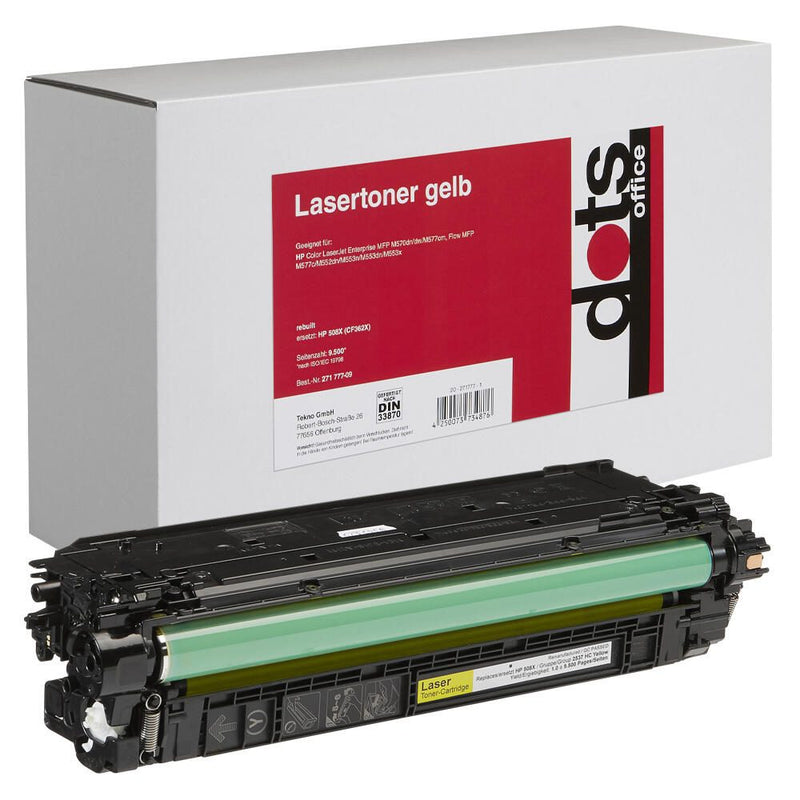 dots Toner kompatibel zu HP 508X (CF362X) gelb