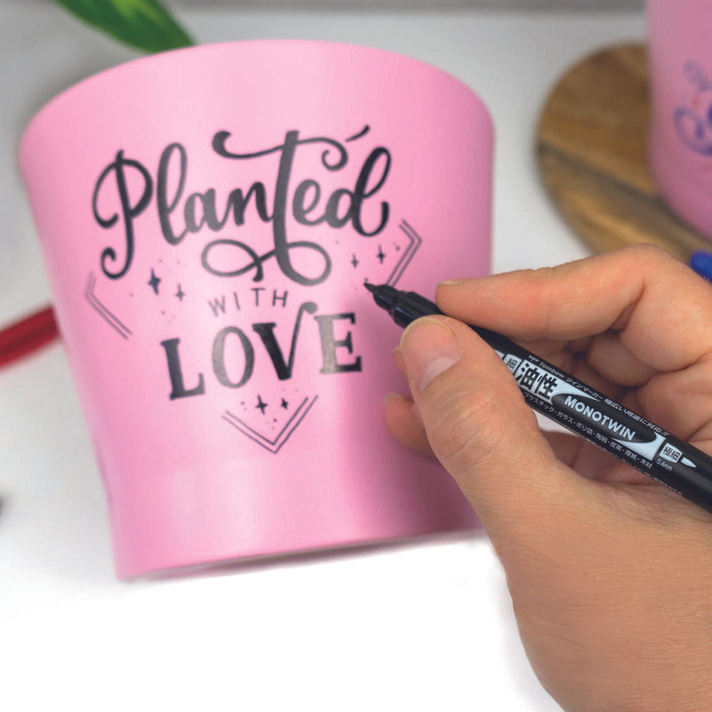 Tombow Permanentmarker-Set 0.4 - 0.8 mm Schwarz