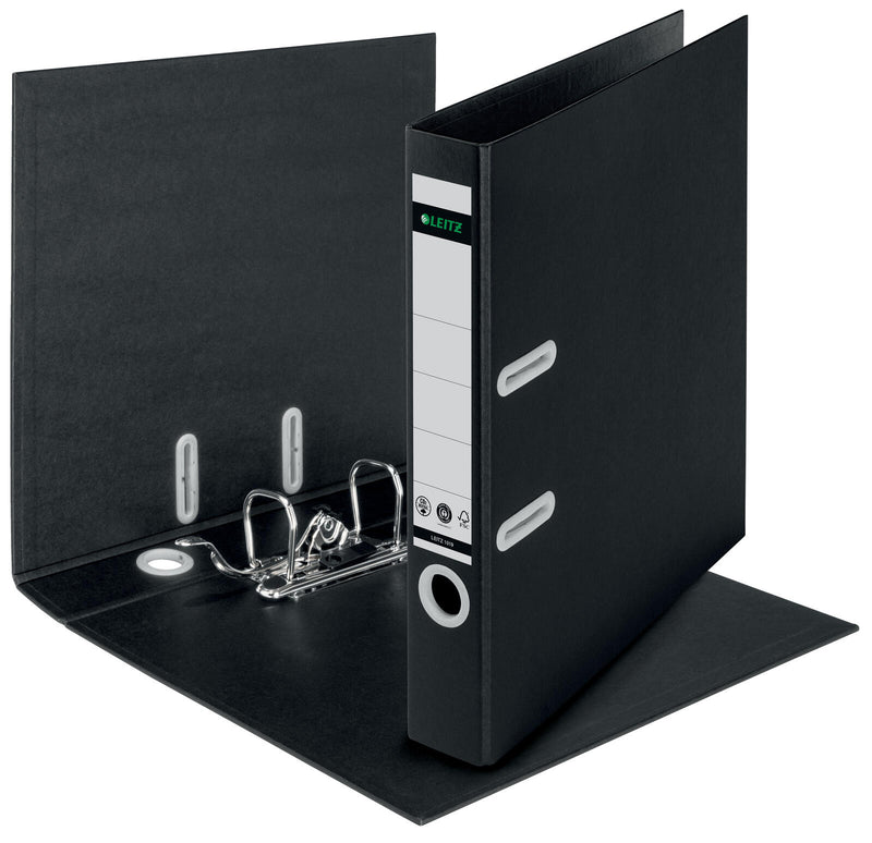LEITZ Ordner Rückenbreite 5 cm DIN A4 Karton schwarz