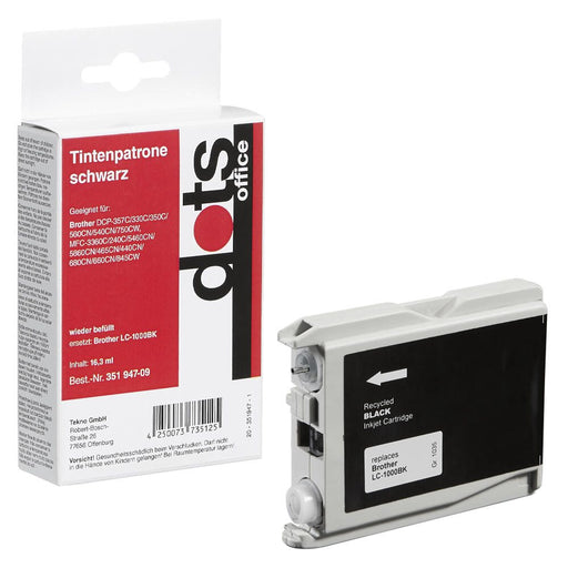 dots Druckerpatrone kompatibel zu brother LC-1000BK schwarz