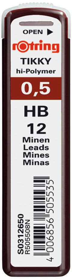rotring Bleistiftminen HB 0.5 mm schwarz