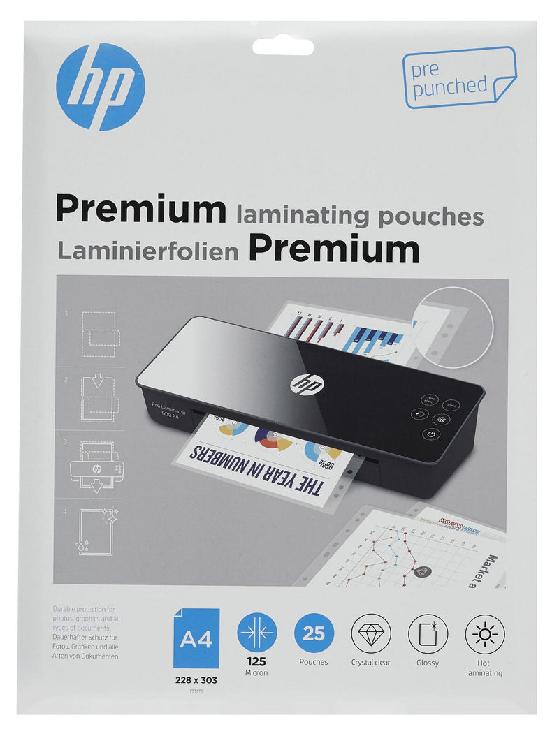 HP Laminierfolien glänzend 125 mikron A4