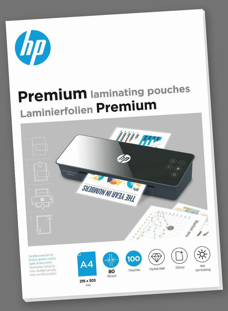 HP Laminierfolien glänzend 80 mikron A4