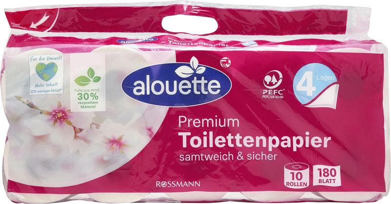 alouette Toilettenpapier 4-lagig