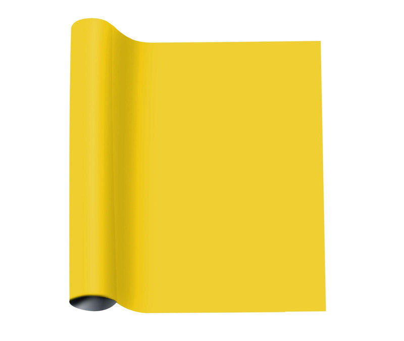 plottiX Aufbügelfolie 32 cm x 50 cm mittelgelb