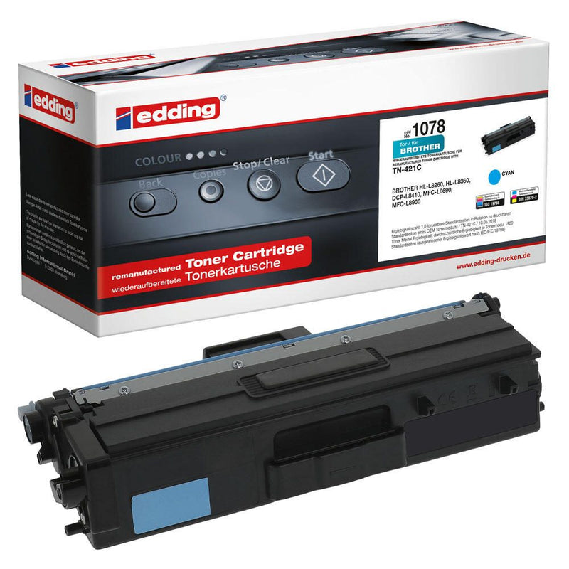 edding Toner EDD-1078 cyan kompatibel zu brother TN-421C
