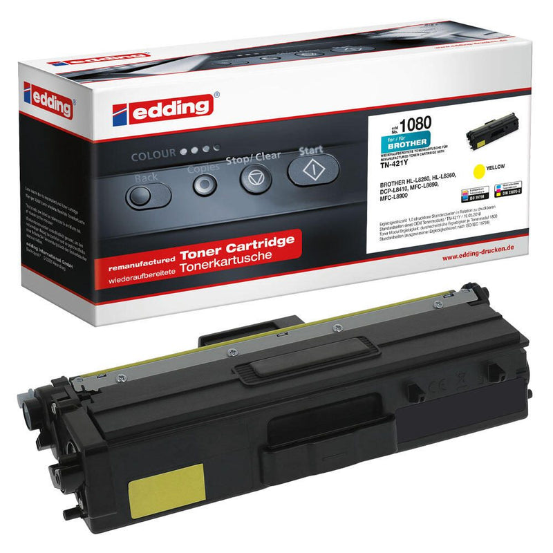 edding Toner EDD-1080 gelb kompatibel zu brother TN-421Y