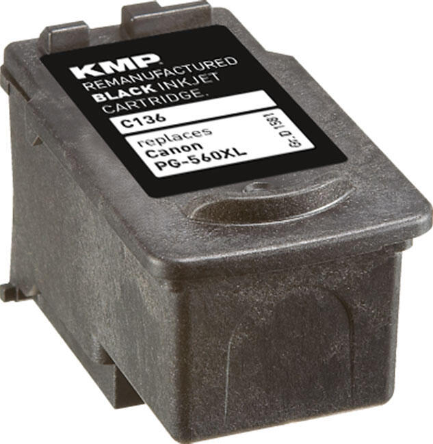 KMP Druckerpatrone C136 schwarz kompatibel zu Canon PG-560XL