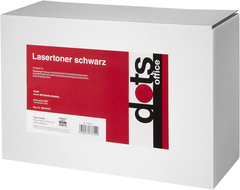 dots Toner kompatibel zu SAMSUNG MLT-D204L (SU929A) schwarz