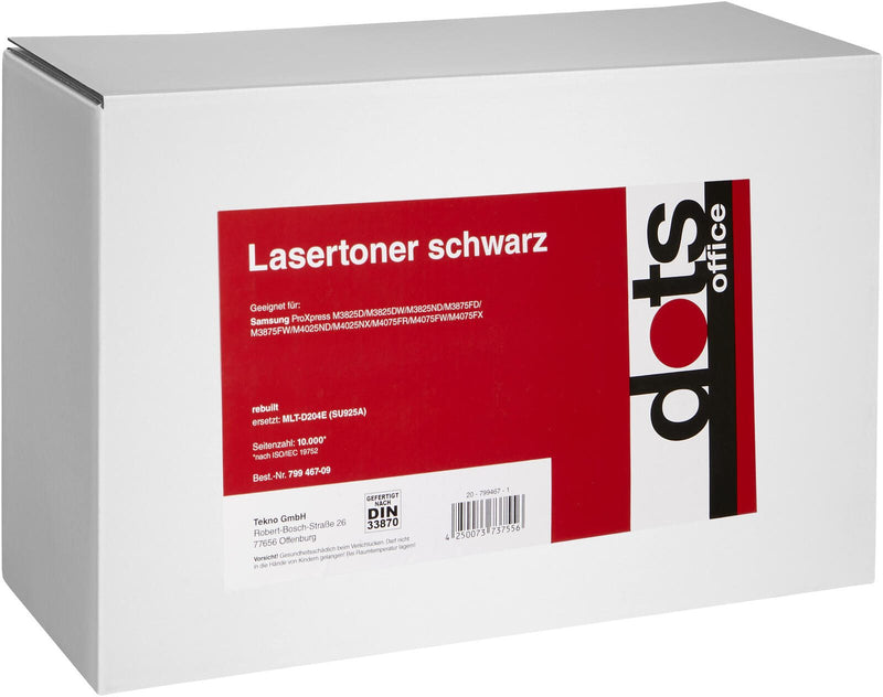 dots Toner kompatibel zu SAMSUNG MLT-D204E (SU925A) schwarz
