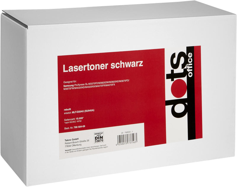 dots Toner kompatibel zu SAMSUNG MLT-D204U (SU945A) schwarz