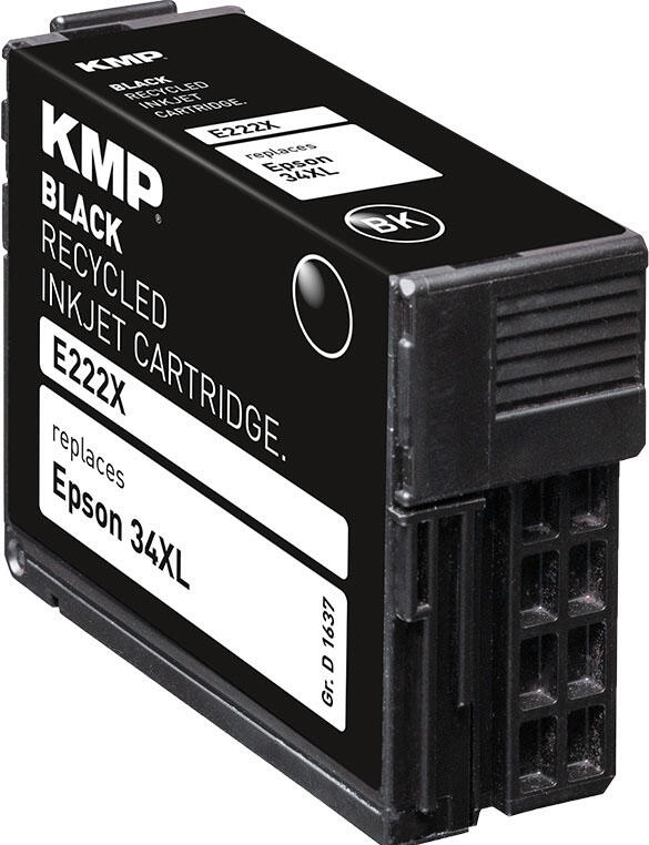 KMP Druckerpatrone E222X schwarz kompatibel zu EPSON 34XL (T3471)