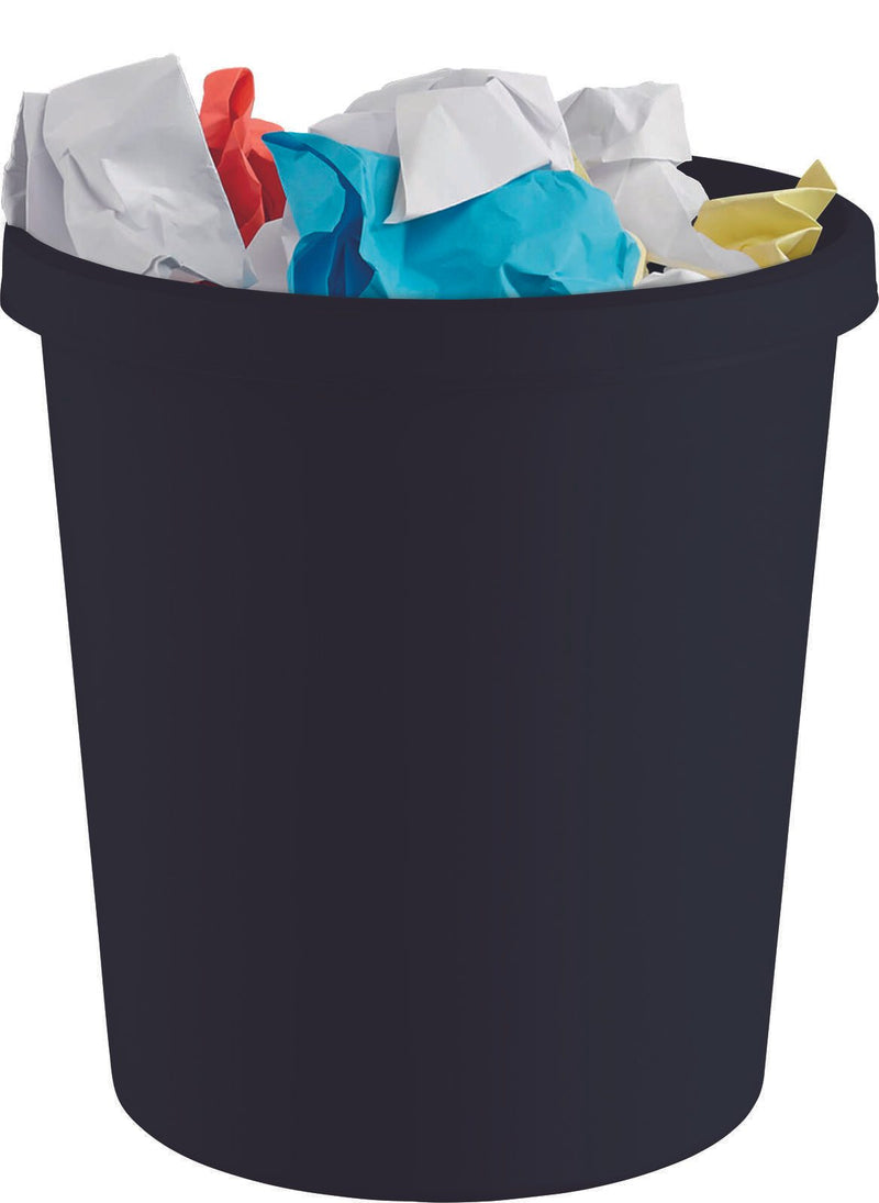 helit Papierkorb 18,0 l schwarz
