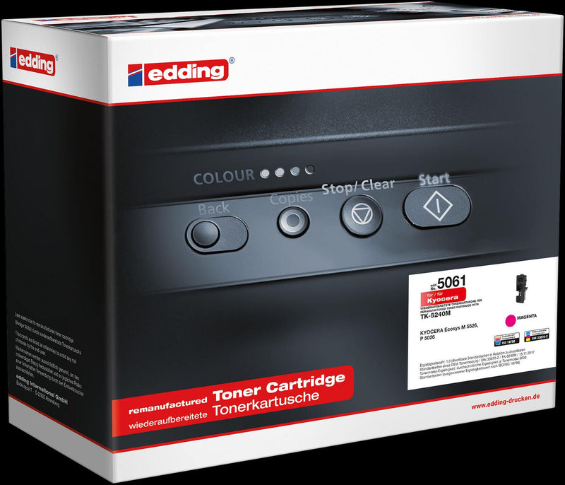 edding Toner EDD-5061 magenta kompatibel zu KYOCERA TK-5240M