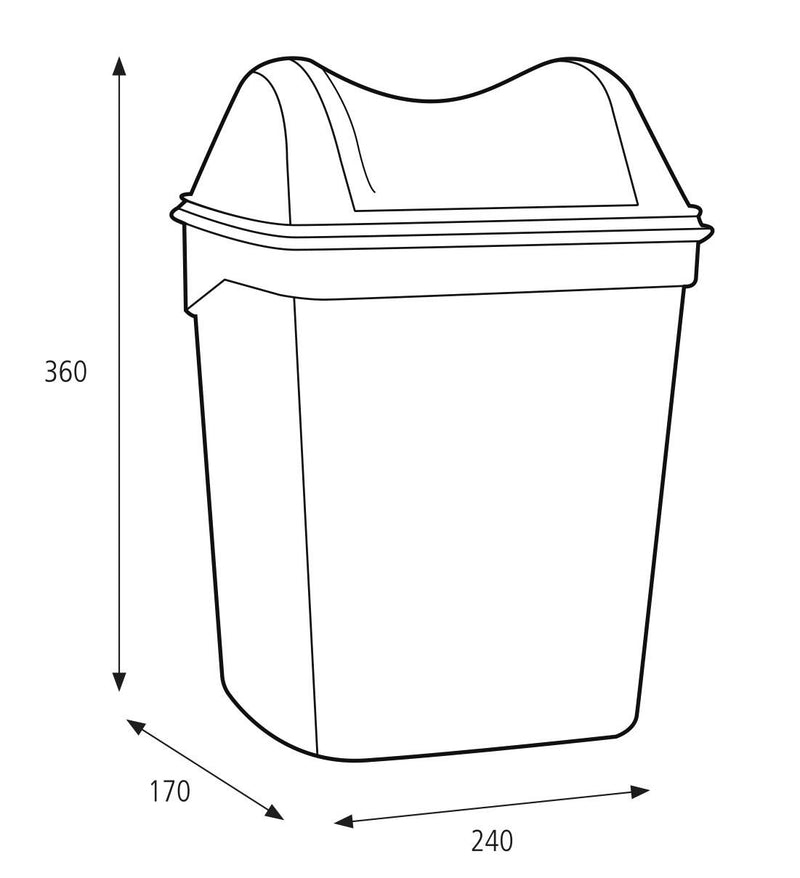 KATRIN Mülleimer 8,0 l weiß