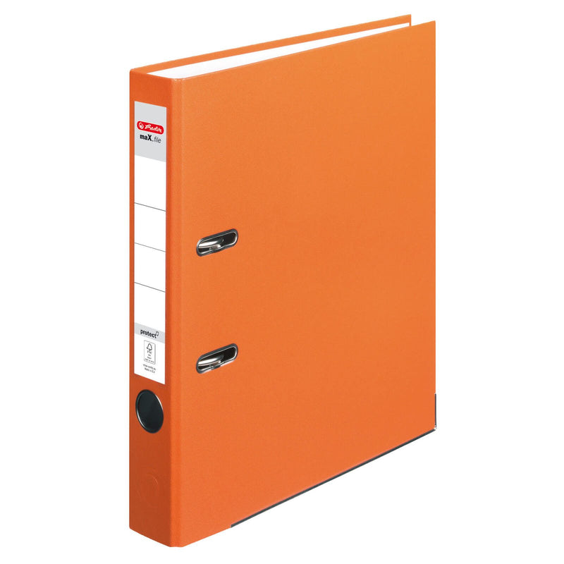 herlitz Ordner Rückenbreite 5 cm DIN A4 Kunststoff orange
