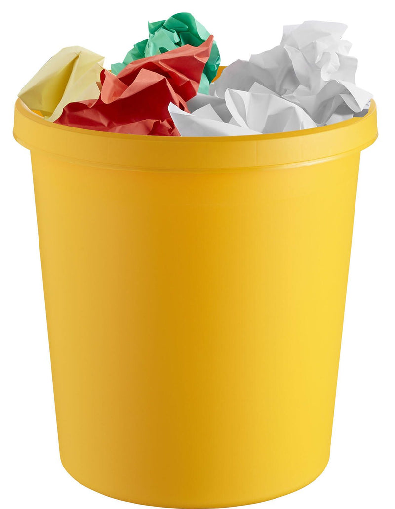 helit Papierkorb 30,0 l gelb