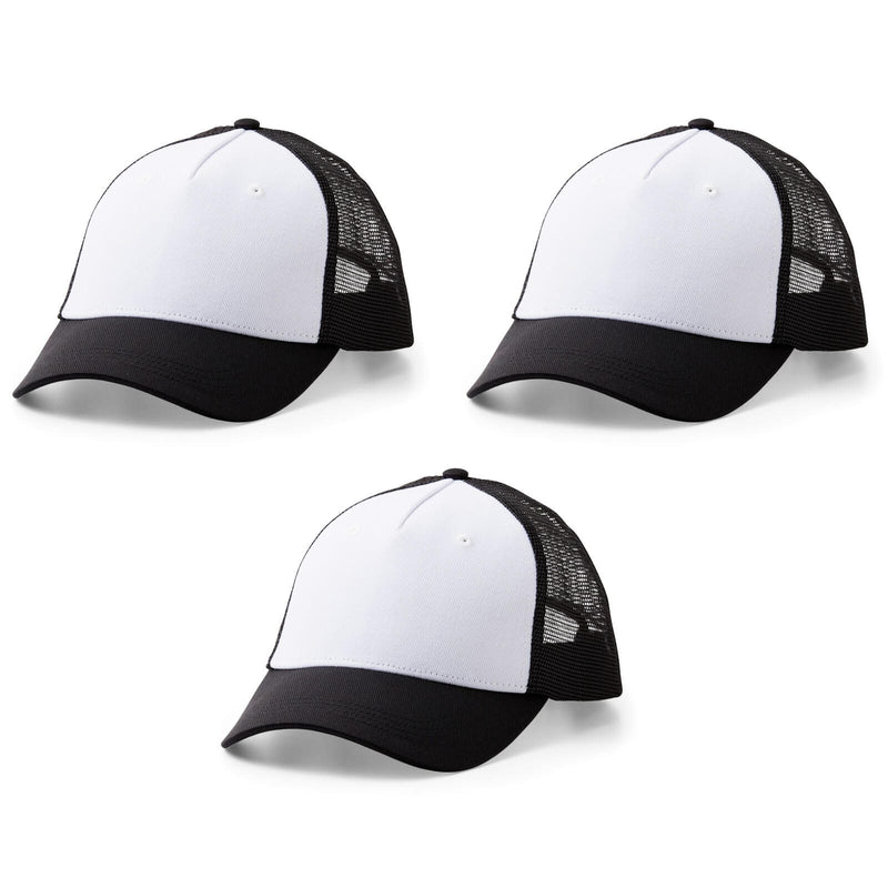Cricut Trucker-Caps für Transferpressen schwarz, weiß