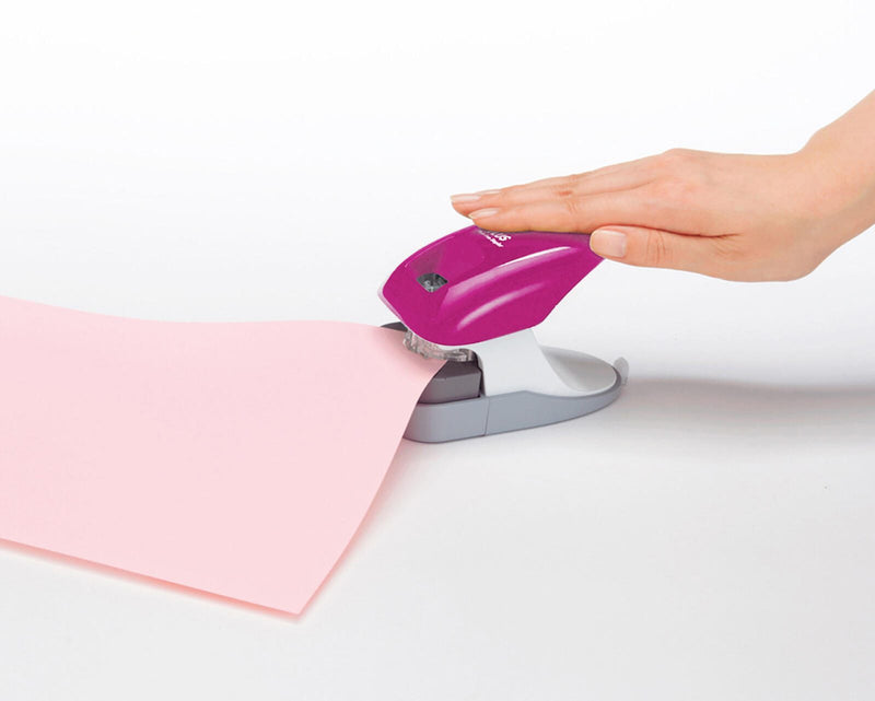 PLUS JAPAN Klammerloses Heftgerät pink