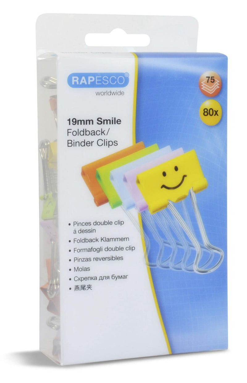 RAPESCO® Foldbackklammern farbsortiert 1.9 cm