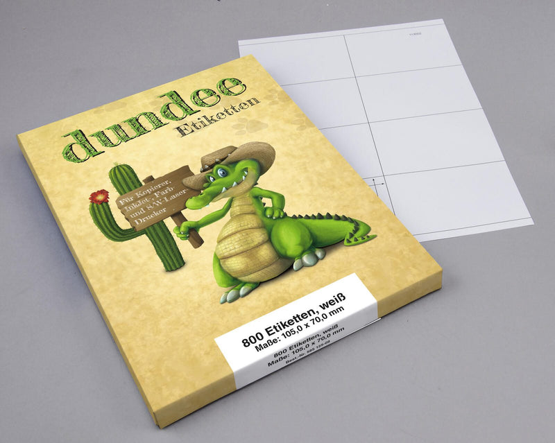 dundee Etiketten D585125 weiß 105,0 x 70,0 mm
