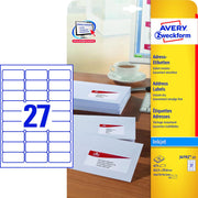 AVERY Zweckform Adressetiketten J4792-25 weiß 63,5 x 29,6 mm