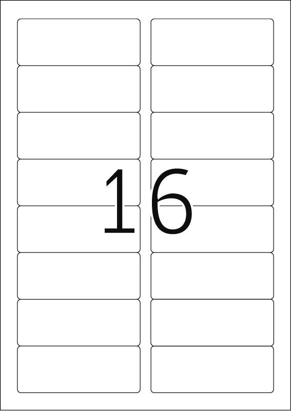 HERMA Namensetiketten 4588 weiß 88,9 x 33,8 mm