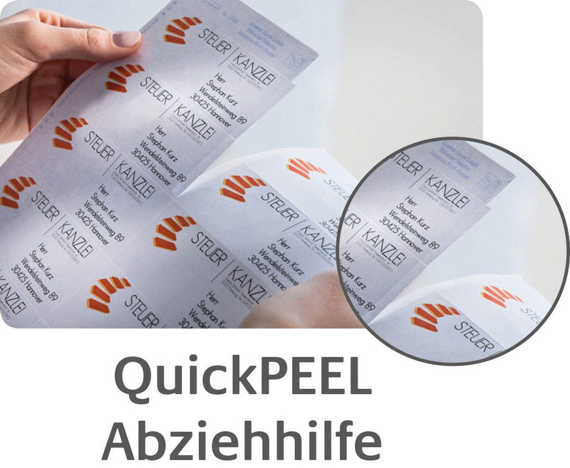 AVERY Zweckform Adressetiketten 7636-10 weiß 45,7 x 21,2 mm