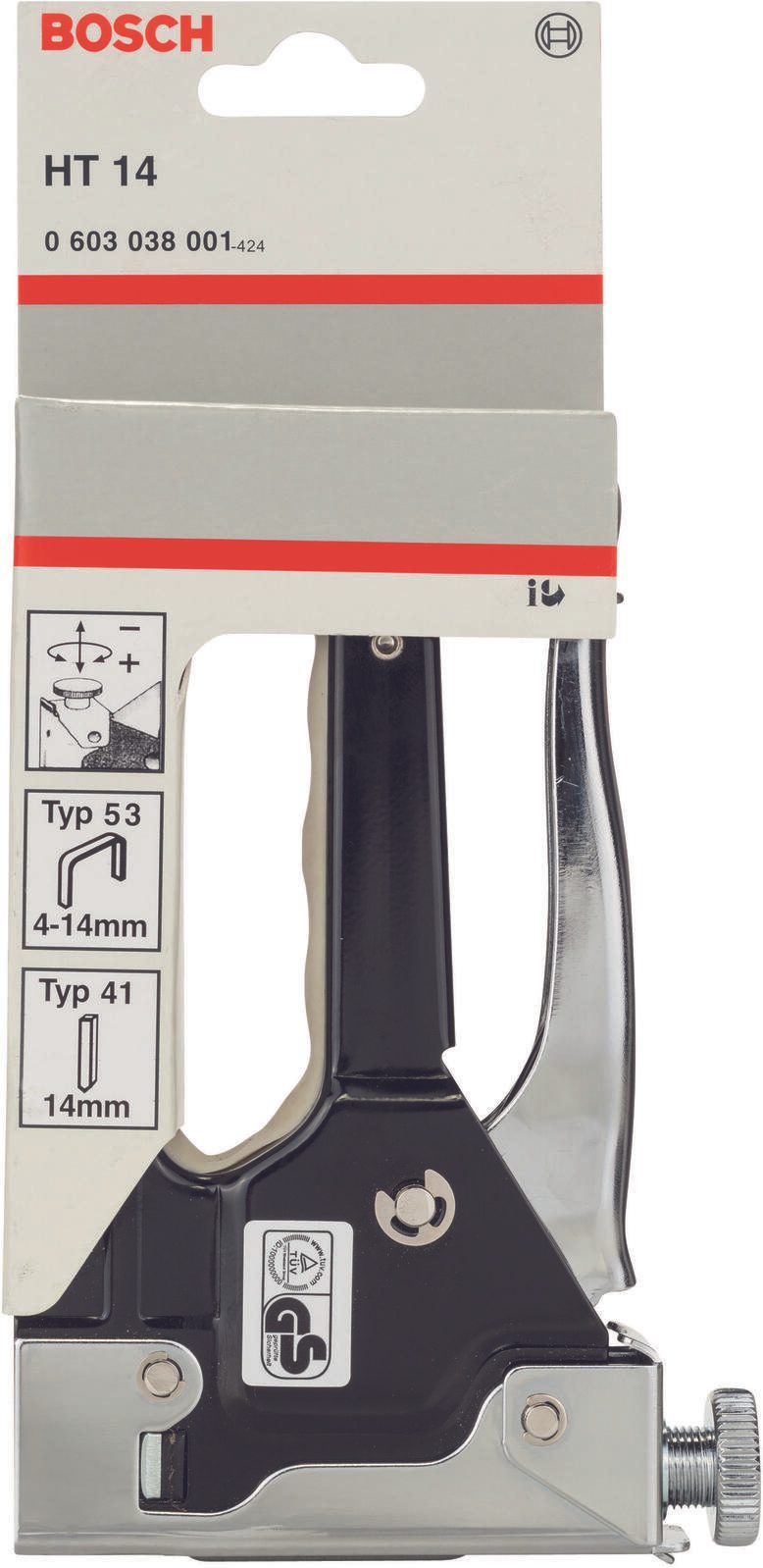 BOSCH Handtacker schwarz-chrom