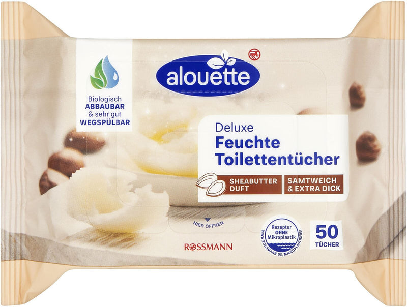alouette Feuchtes Toilettenpapier Shea Butter 1-lagig