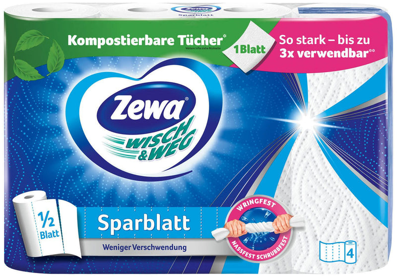 Zewa Küchenrollen Wisch&Weg Sparblatt 2-lagig