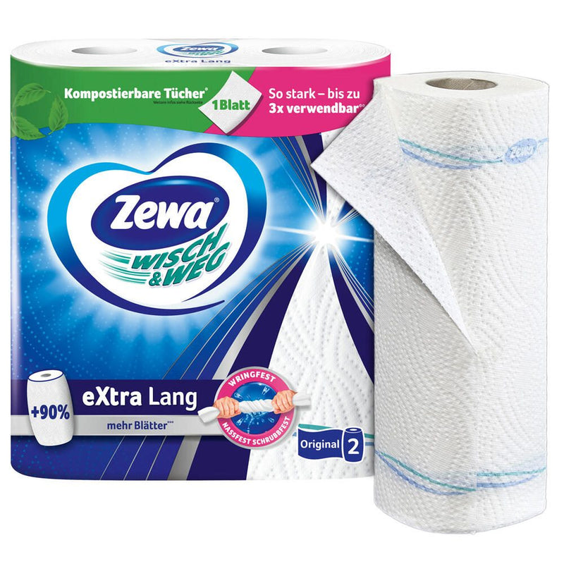 Zewa Küchenrollen WISCH&WEG eXtra Lang Original 2-lagig