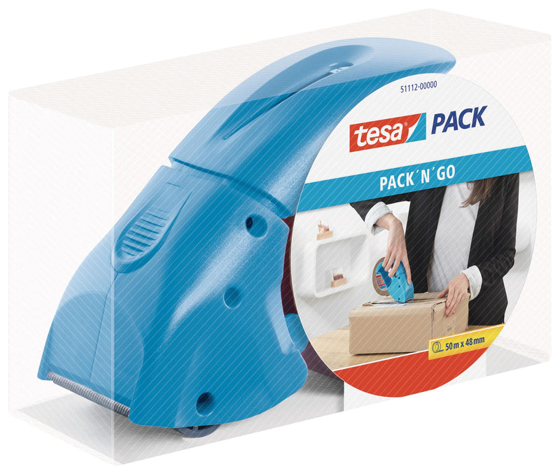 tesa Packbandabroller blau