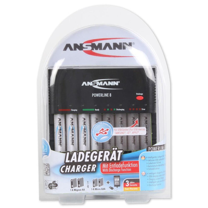 ANSMANN Akku-Ladegerät Powerline 8