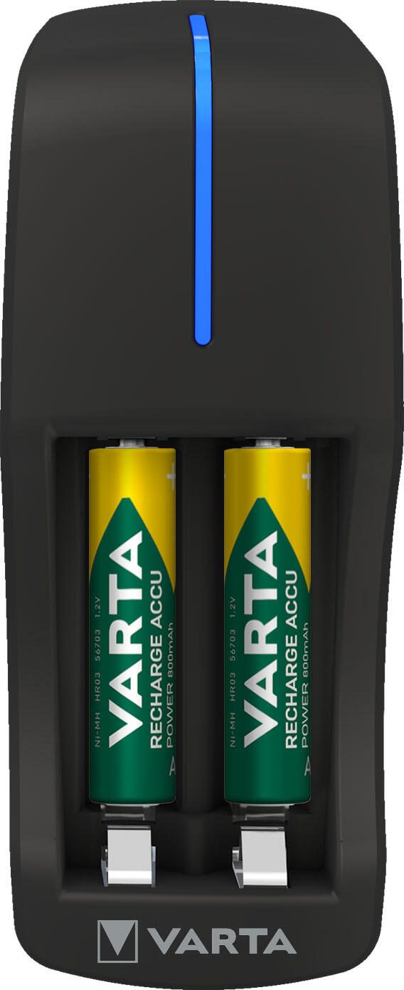 VARTA Akku-Ladegerät inkl. Akkus Mini Charger + 2x Akku