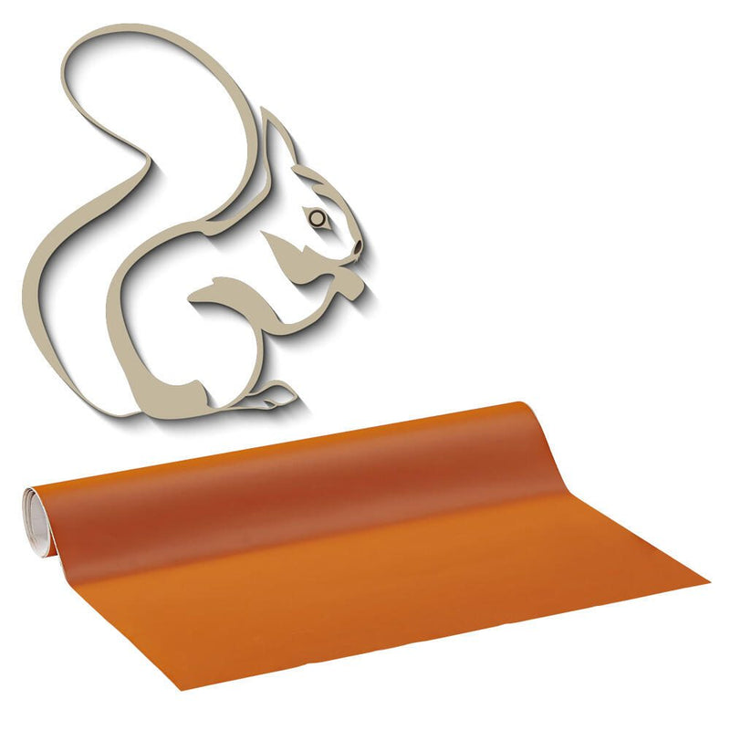 plottiX Wandtattoo-Folie 31.5 cm x 1 m hellrotorange