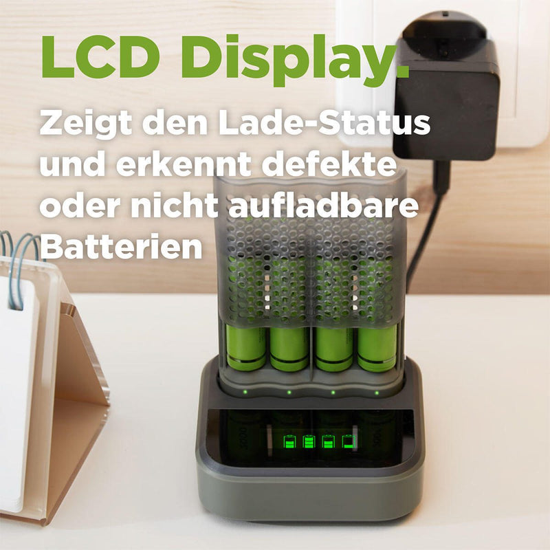 GP USB-Akku-Ladegerät inkl. Akkus Docking Station 4x AA