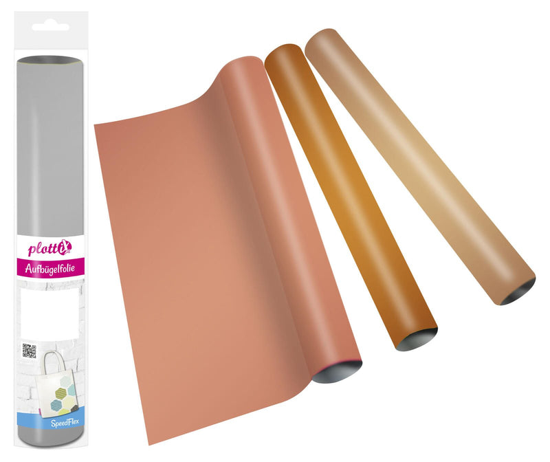 plottiX Aufbügelfolie 32 cm x 50 cm rose