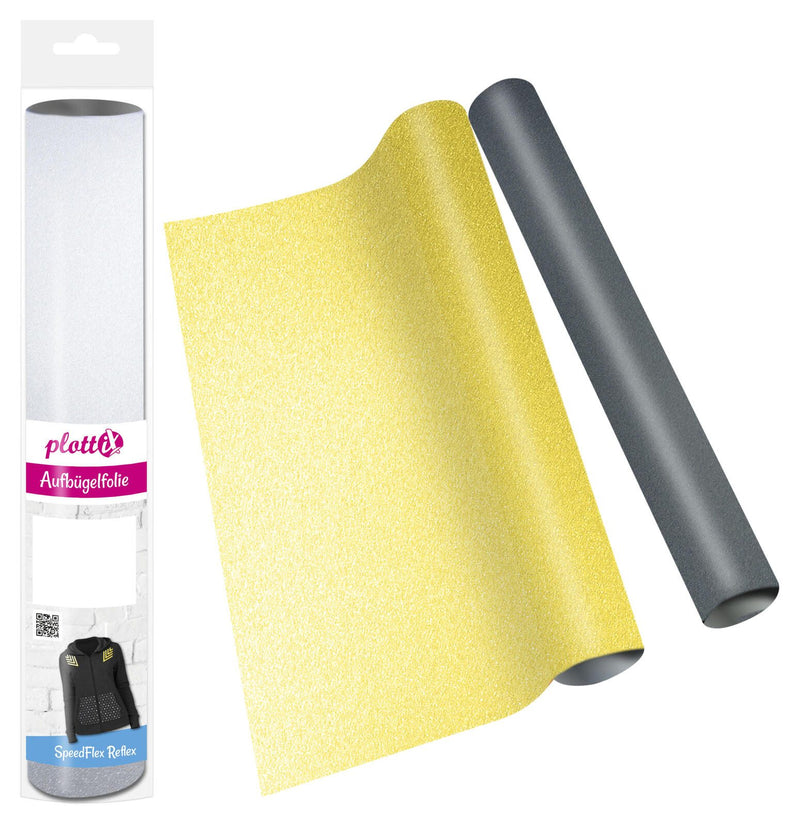 plottiX Aufbügelfolie 32 cm x 50 cm schwarz