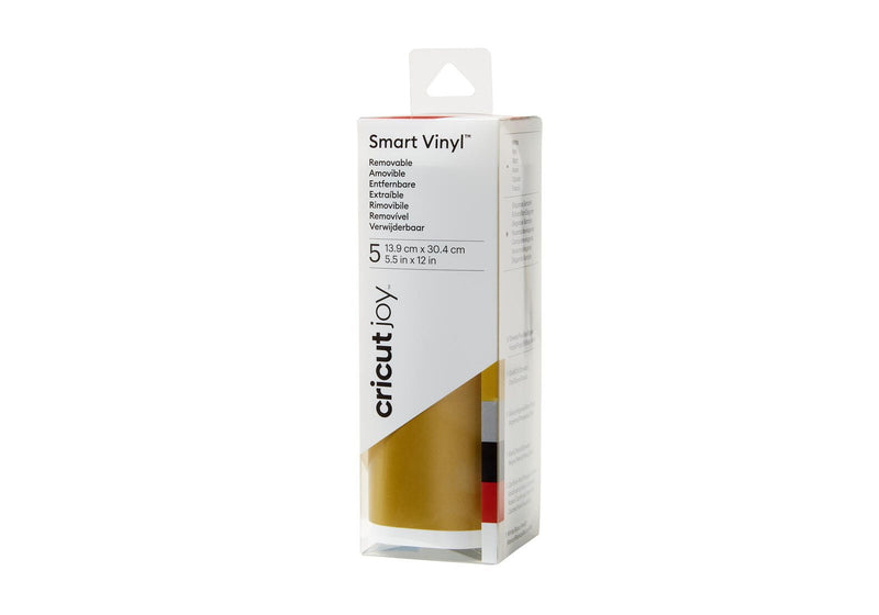 Cricut Vinylfolie wiederablösbar 13.9 cm x 30.4 cm 5 St. farbsortiert