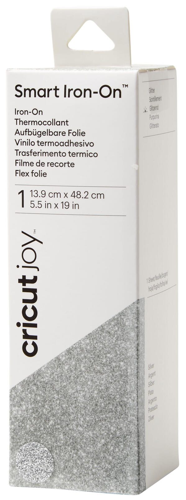 Cricut Aufbügelfolie 13.9 cm x 48.2 cm silber