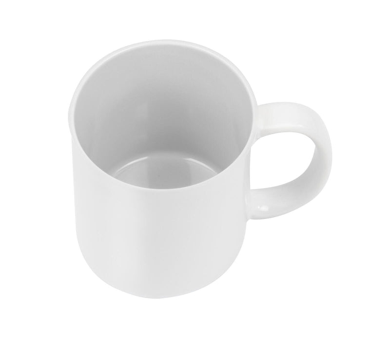 plottiX Keramiktasse für Tassenpresse weiß