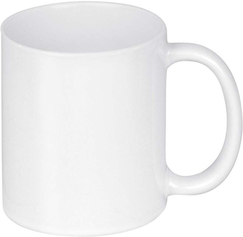 plottiX Keramiktasse für Tassenpresse weiß