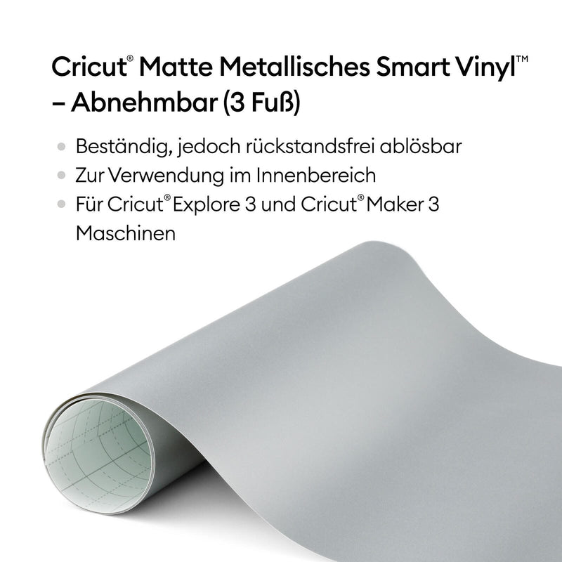 Cricut Vinylfolie wiederablösbar 33 cm x 0.9 m silber