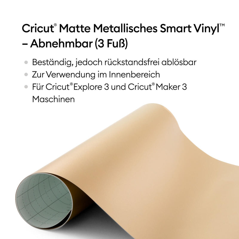 Cricut Vinylfolie wiederablösbar 33 cm x 0.9 m champagner
