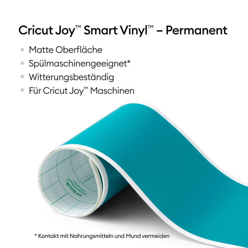 Cricut Vinylfolie permanent 13.9 cm x 121.9 cm aquablau