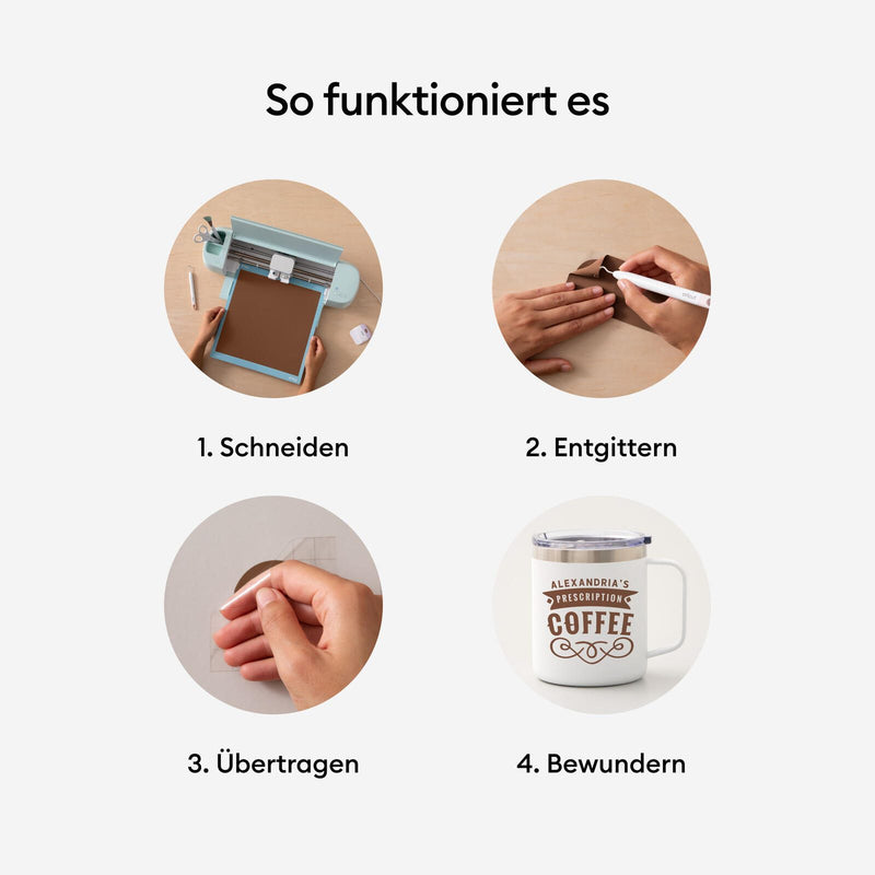 Cricut Vinylfolie permanent 30.5 cm x 30.5 cm 10 St. farbsortiert