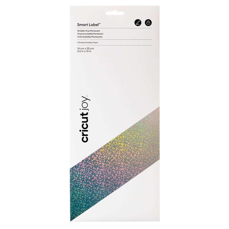 Cricut Vinylfolie permanent 14 cm x 33 cm silber holografisch