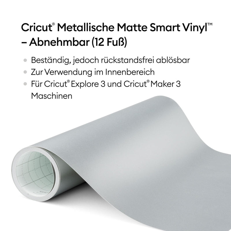 Cricut Vinylfolie wiederablösbar 33 cm x 3.6 m silber